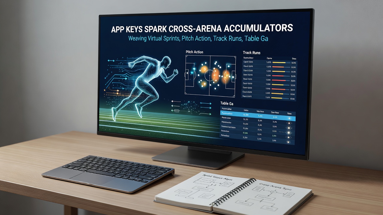 Dashboard view of an accumulator ticket combining virtual sprint, football live bet, horse racing leg, and casino table entry with active bonus indicators