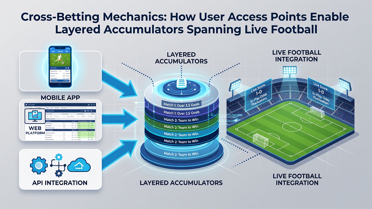 User building an accumulator across sports and casino options on a smartphone screen