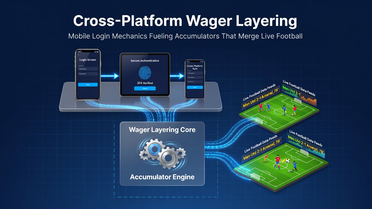 Accumulator builder screen merging football, racing, virtual and casino bets with active bonus indicators